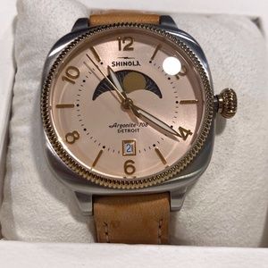 Shinola "Gomelsky" Cream Dial Beige Leather Women's Watch